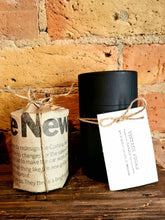 Load image into Gallery viewer, Australia Peppermint and Eucalyptus soy wax candle 180ml with personalized label and vintage gift wrapping