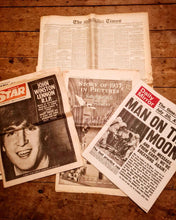 Load image into Gallery viewer, Vintage newspaper wrapping for Frankincense and Myrrh luxury vegan candle gift packaging