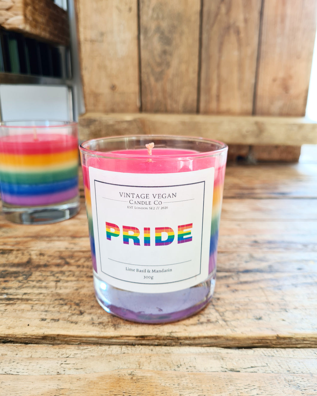 Pride Rainbow Candle