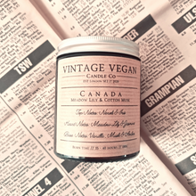 Load image into Gallery viewer, Canada Meadow Lily and Cotton Musk Soy Wax Personalised Candle 180ml
